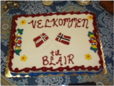 Velkomstkake i Blair